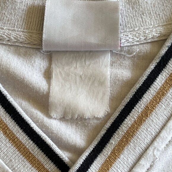 Vintage New Orleans Saints NFL Pullover Jersey Size XL V-Neck Long Sleeve - Picture 4 of 13